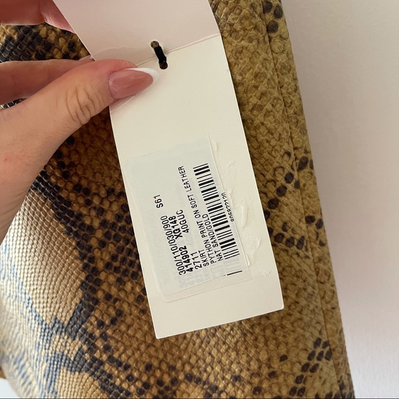 NWT Gucci Python Print Leather SKIRT 40/S - Picture 5 of 8